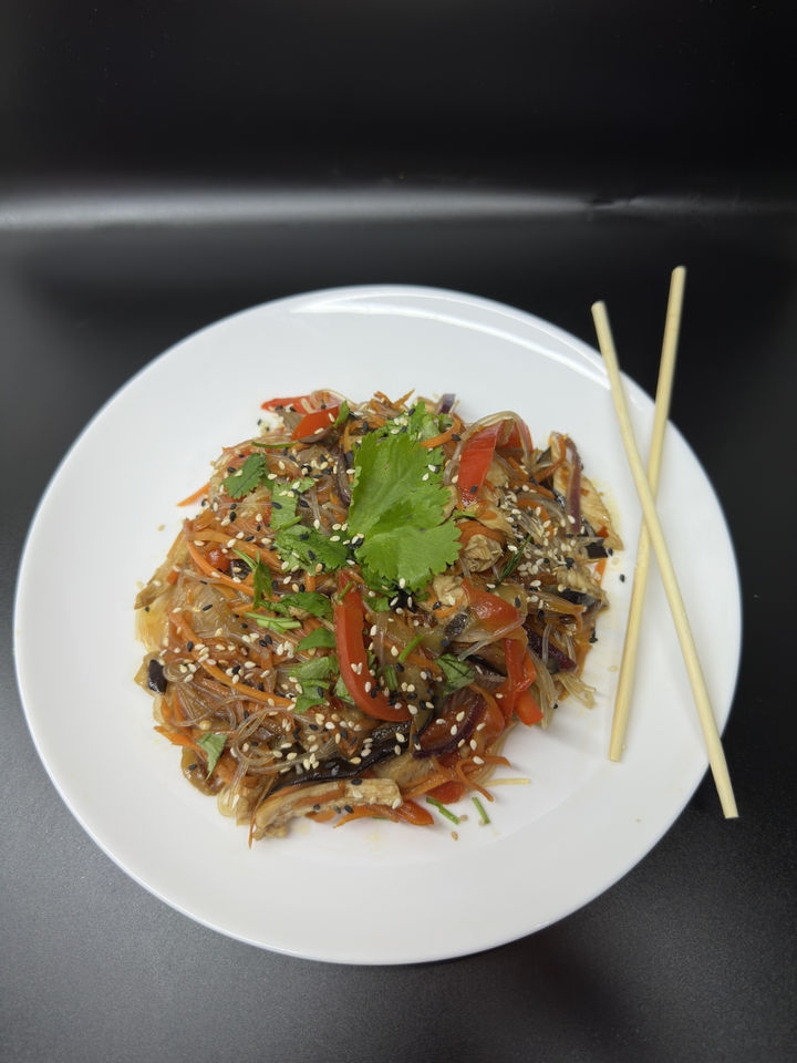 Фунчоза с овощами