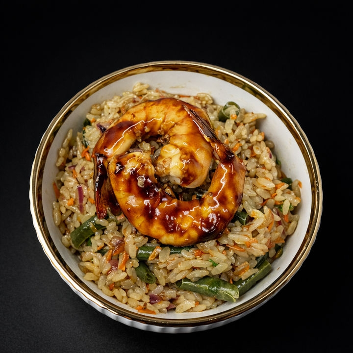 Рис с креветками